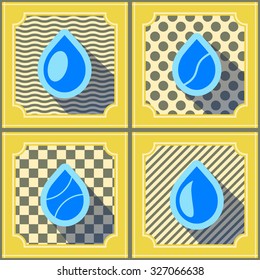 seamless background with water drops for your design