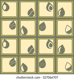 seamless background with water drops for your design