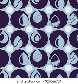 seamless background with water drops for your design