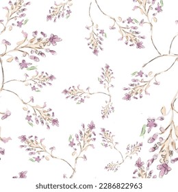 Fondo de flores acuarelas para el diseño de patrones, cubiertas, textiles, moda y paquetes. 
