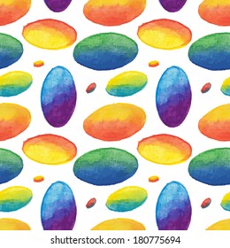  Seamless background of watercolor spots. Vector illustration.