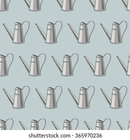 seamless background, watering cans
