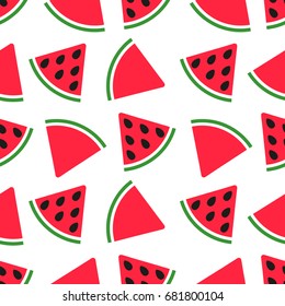 Seamless background with watermelon.