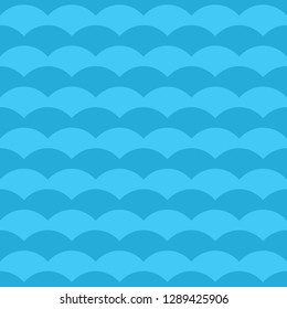 Seamless Background Wave blue color