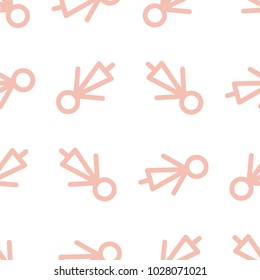 Seamless background for web page, graphic design, catalog or texture, hand drawn sign of male or female. Cartoon style vector.