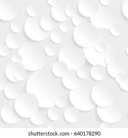 seamless background with white circles.