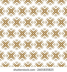 Seamless background White and gold ornament. Abstract Seamless geometric pattern with squares stripes lines. EPS vector illustration