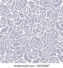 Fondo inoxidable con rosas blancas y grises