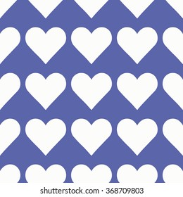 Seamless background with white hearts