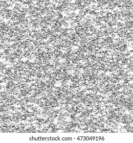Seamless background of white noise on black background. Vector illustration