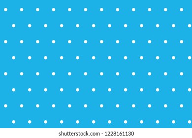 seamless background of white polka dots on blue