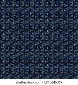 seamless background - white triangle with glow blue light
