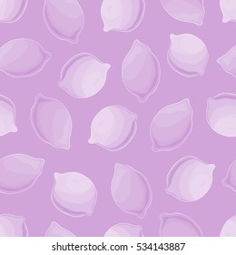 Seamless background with whole lemons