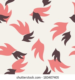 seamless background: wing, feather, angel