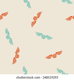 seamless background, wing, feather, angel, brain