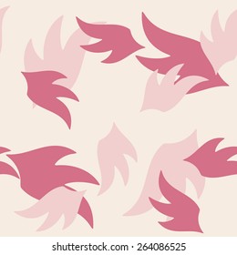 seamless background: wing, feather, angel