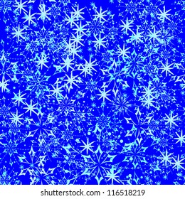 seamless background with winter snowflakes for your design