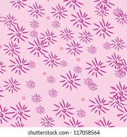seamless background with winter snowflakes for your design