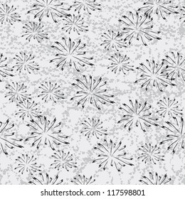 seamless background with winter snowflakes for your design