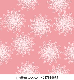 seamless background with winter snowflakes for your design