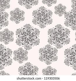 seamless background with winter snowflakes for your design