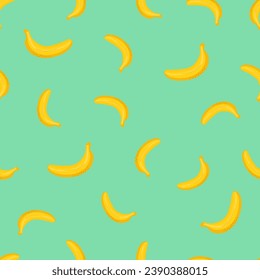 Nahtloser Hintergrund mit gelben Bananen. 