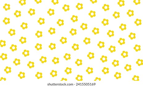 Fondo impecable con flores amarillas