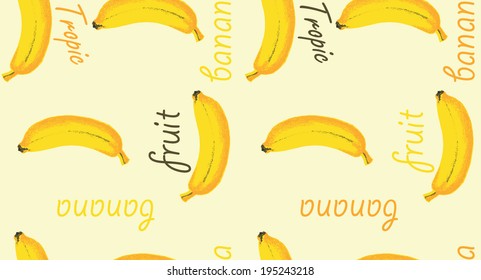 Fondo transparente con plátanos vectoriales amarillos