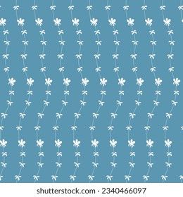 Seamless background for your design. Hand-drawn pattern with little white flowers.