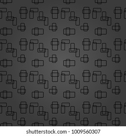 Seamless background for your designs. Modern vector dark ornament. Geometric abstract pattern