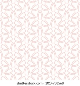 Seamless background for your designs. Modern vector pink ornament. Geometric abstract pattern