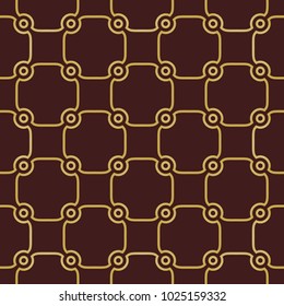 Seamless background for your designs. Modern vector golden ornament. Geometric abstract pattern