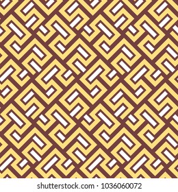 Seamless background for your designs. Modern vector golden ornament. Geometric abstract pattern