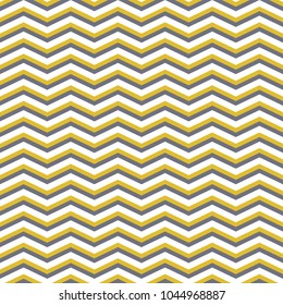 Seamless background for your designs. Modern vector ornament with gray and golden zizags. Geometric abstract pattern
