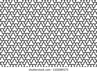 Seamless background for your designs. Modern vector black and white ornament. Geometric abstract pattern