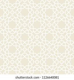Seamless background for your designs. Modern vector light ornament. Geometric abstract pattern