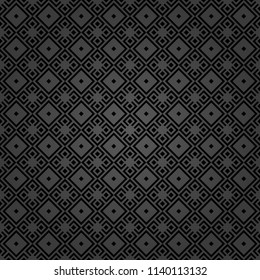 Seamless background for your designs. Modern vector ornament. Geometric abstract dark pattern