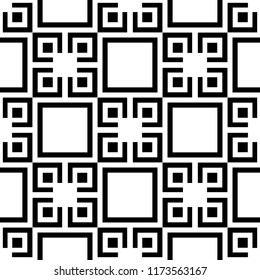 Seamless background for your designs. Modern vector black and white ornament. Geometric abstract pattern
