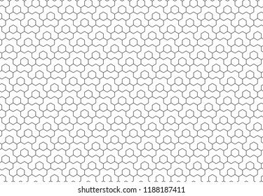Seamless background for your designs. Modern vector ornament. Geometric abstract black and white pattern