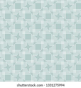 Seamless background for your designs. Modern vector light blue and white ornament. Geometric abstract pattern