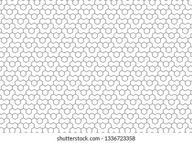 Seamless background for your designs. Modern vector black and white ornament. Geometric abstract pattern