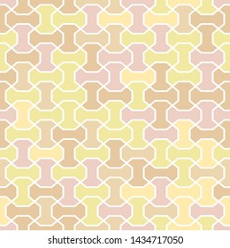 Seamless background for your designs. Modern vector ornament. Geometric abstract beige pattern