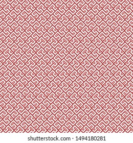 Seamless background for your designs. Modern vector red and white ornament. Geometric abstract pattern