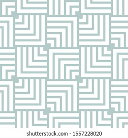 Fondo perfecto para sus diseños. Moderno adorno vectorial azul claro y blanco. Patrón abstracto geométrico