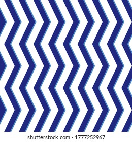 El fondo perfecto para tus diseños. Ornamento vectorial moderno con zigzags azules. Patrón abstracto geométrico