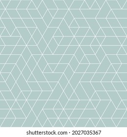 Seamless background for your designs. Modern vector ornament. Geometric abstract light blue and white pattern