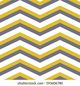 Seamless background for your designs. Modern vector ornament with gray and golden zigzags. Geometric abstract pattern