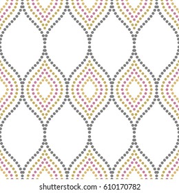 Seamless background for your designs. Modern vector ornament. Geometric abstract pattern