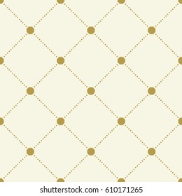 Seamless background for your designs. Modern vector golden ornament. Geometric abstract pattern