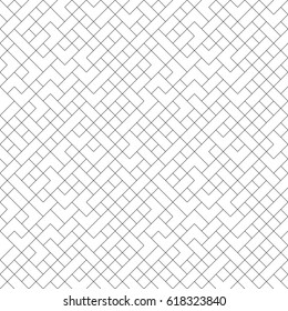 Seamless background for your designs. Modern vector black and white ornament. Geometric abstract pattern
